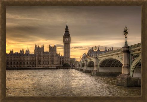 Framed Framed Big Ben - A Watchful Eye Over London