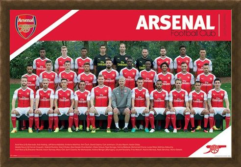 Framed Framed Team Photo 2016/2017 - Arsenal FC