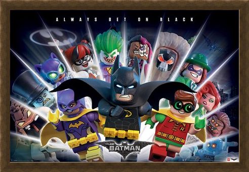 Framed Framed Always Bet on Black - The Lego Batman Movie