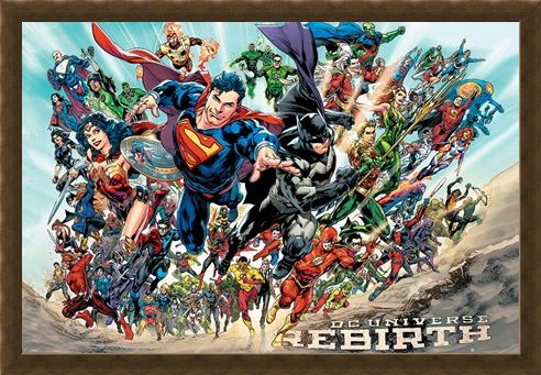 Framed Framed Justice League Rebirth - DC Comics