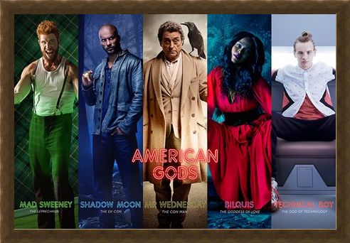 Framed Framed Character Collage - American Gods
