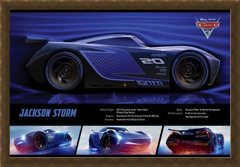 Framed Framed Jackson Storm Stats - Cars 3