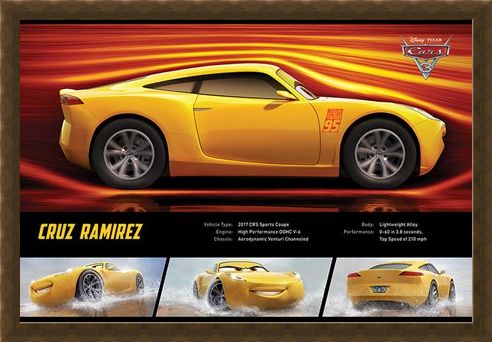 Framed Framed Cruz Ramirez Stats - Cars 3