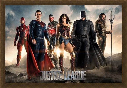 Framed Framed Character Line-Up - Justice League