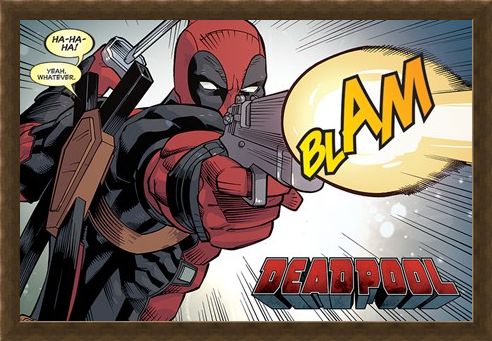 Framed Framed Blam - Deadpool