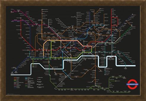 Framed Framed Transport For London - Rainbow Network