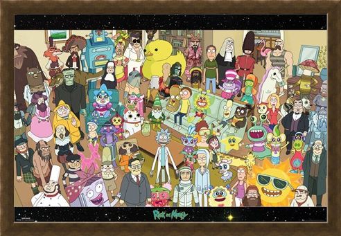Framed Framed Cast - Rick and Morty