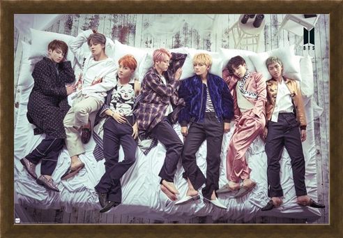 Framed Framed Group Bed - BTS K-Pop
