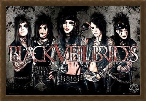 Framed Framed Black Veil Brides - Glam Rock