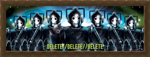 Framed Framed Delete, Delete, Delete - Doctor Who Cybermen