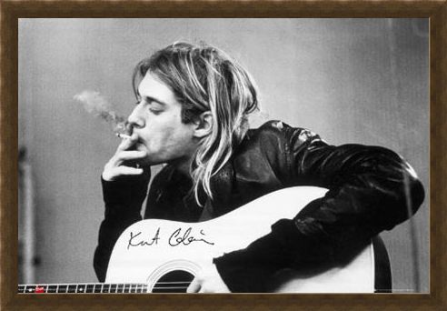 Framed Framed Having a Smoke - Kurt Cobain