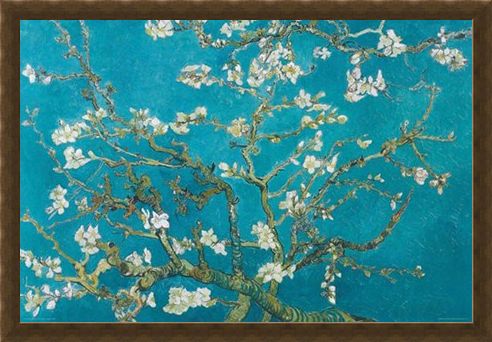 Framed Framed Almond Blossom (1890) - Vincent Van Gogh