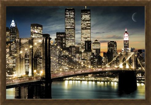 Framed Framed Twinkling Lights - Manhattan, New York City
