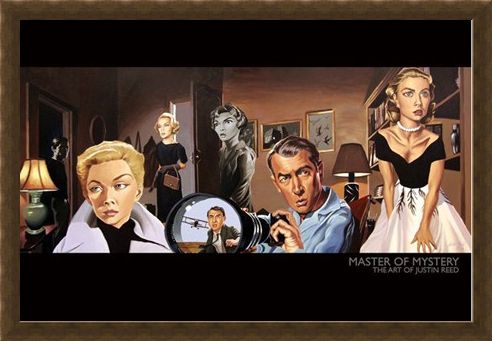 Framed Framed Master of Mystery (North by Northwest) - The Art of Justin Reed