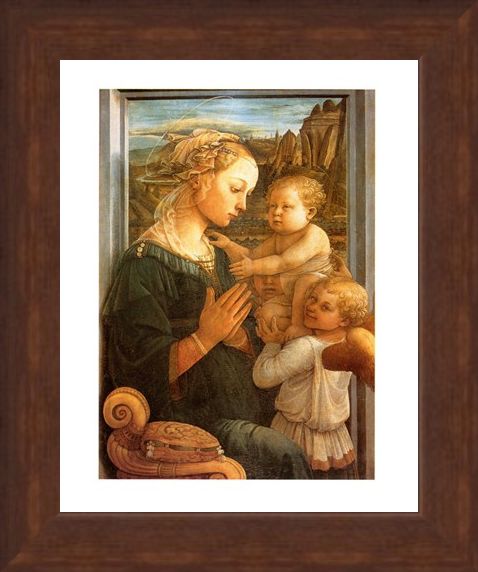 Framed Framed Madonna Col Bambino - Filippo Lippi