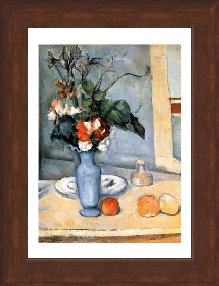 Framed Framed Il Vaso Blu - Paul Cezanne