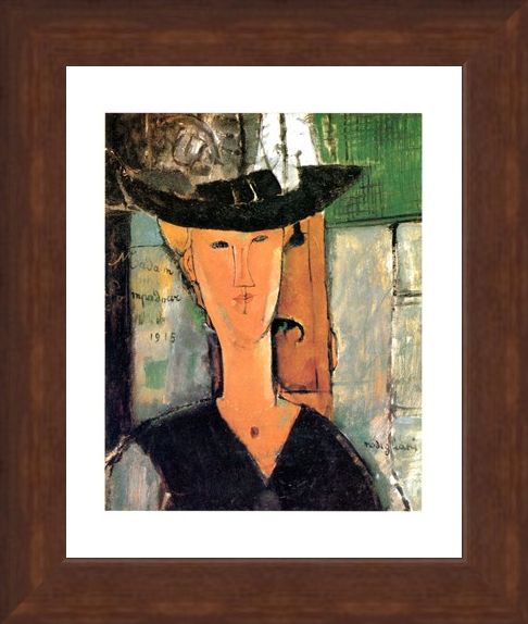 Framed Framed Madame Pompadour - Amedeo Modigliani