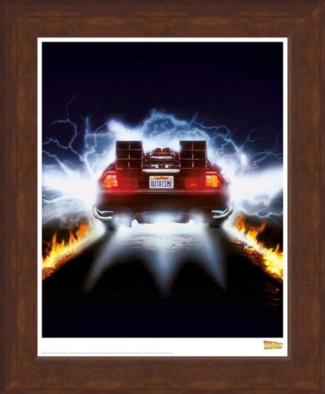 Framed Framed Delorean Fire - Back To The Future