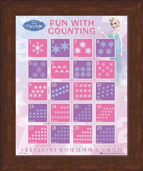 Framed Framed Fun With Counting - Disney's Frozen