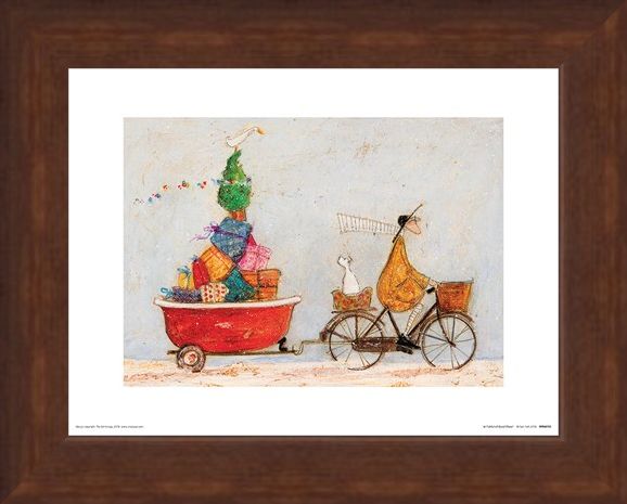 Framed Framed A Tubful of Good Cheer - Sam Toft