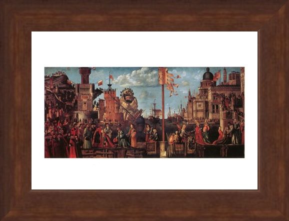 Framed Framed Incontro Di S. Orsola Con Lo Sposo - Carpaccio