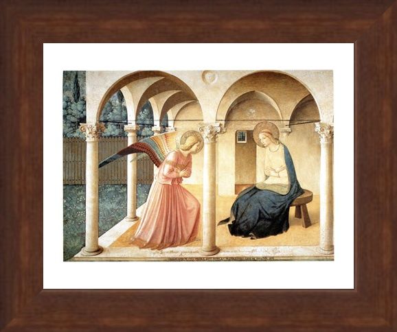 Framed Framed Annunciazione - Beato Angelico