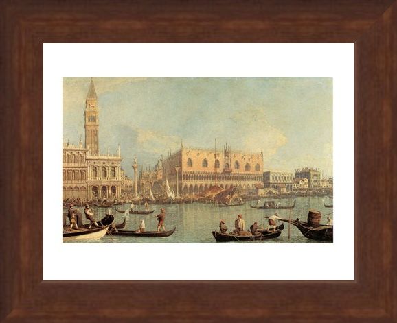 Framed Framed Veduta Del Palazzo Ducale - Canaletto