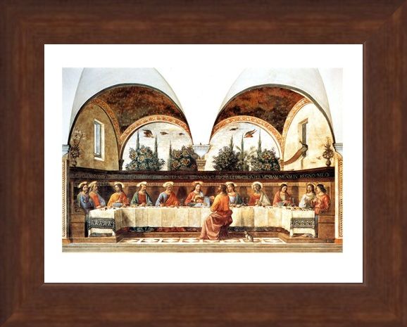 Framed Framed L'ultima Cena - Domenico Ghirlandaio
