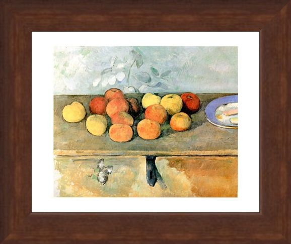 Framed Framed Mele E Biscotti - Paul Cezanne