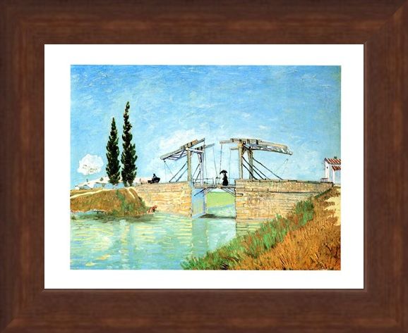 Framed Framed Il Ponte Di Langlois - Vincent Van Gogh