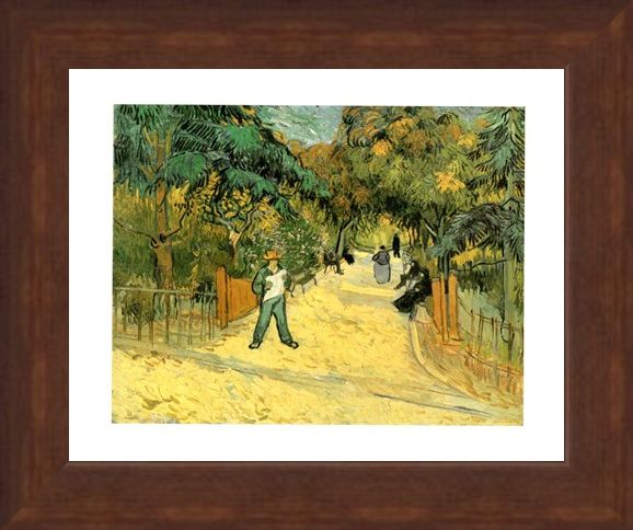 Framed Framed Giardini Pubblici - Vincent Van Gogh