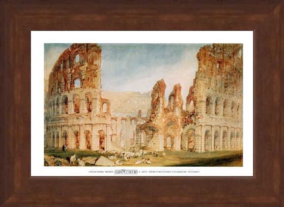 Framed Framed Il Colosseo - Joseph Mallord William Turner