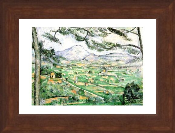 Framed Framed La Montagna Di Sainte-Victoire - Paul Cezanne