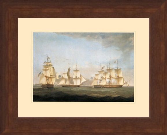 Framed Framed The Ship 'Shannon' - Antonio Jacobsen