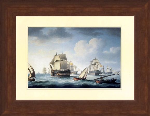 Framed Framed The Battle Of Trafalgar - Naval Warfare