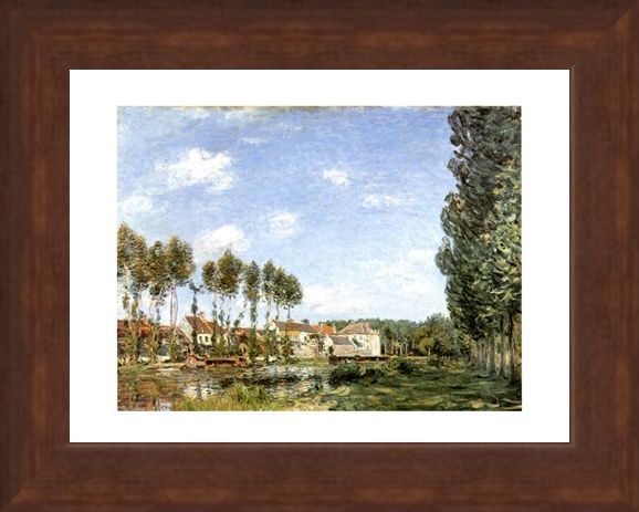 Framed Framed Moret Bords Du Loing - Alfred Sisley