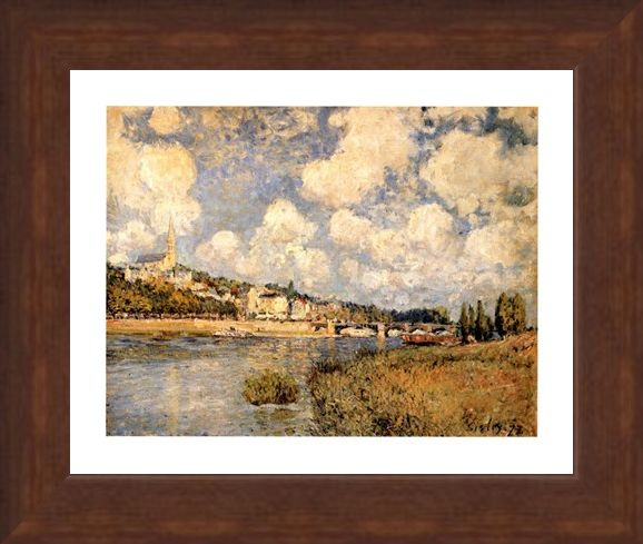 Framed Framed Sainte Cloud - Alfred Sisley