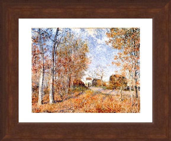 Framed Framed Un Coin De Bois Aux Sablons - Alfred Sisley