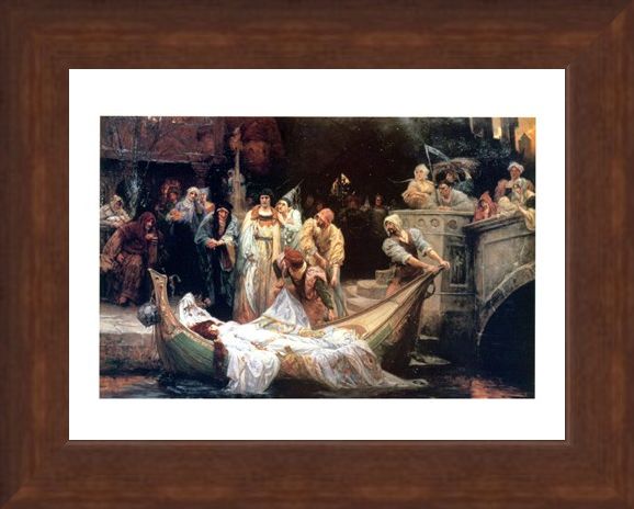 Framed Framed The Lady Of Shalott - G E Robertson