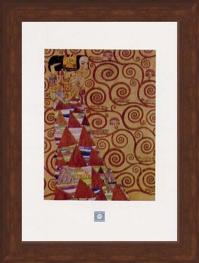 Framed Framed Stoclet Frieze, Expectation, 1905-09 - Gustav Klimt