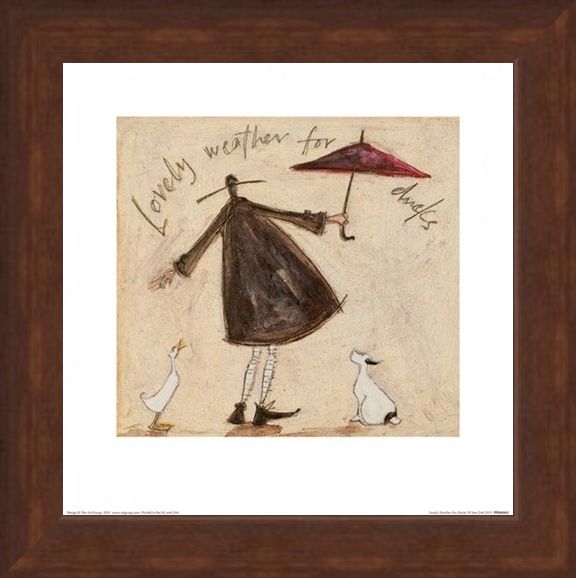Framed Framed Lovely Weather for Ducks - Sam Toft