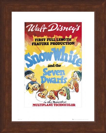 Framed Framed Snow White Original Movie Score - Walt Disney's Snow White and The Seven Dwarves