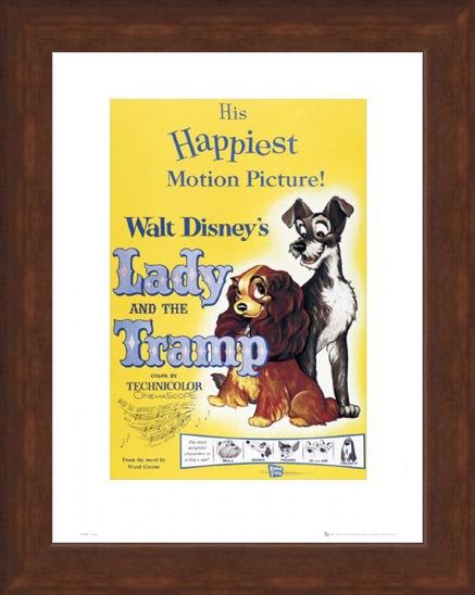 Framed Framed The Lady & The Tramp Original Movie Score - Walt Disney's Lady and The Tramp