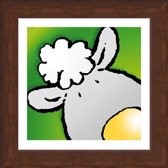 Framed Framed Sheep - Jean Paul