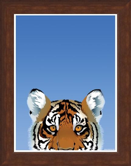 Framed Framed Tiger - Inquisitive Creatures