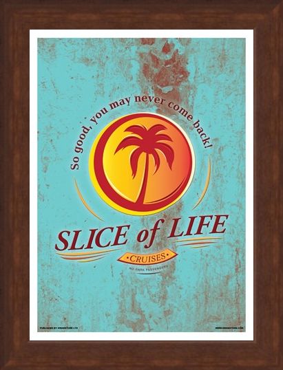 Framed Framed Slice Of Life Cruises Mini Poster - Inspired By Dexter