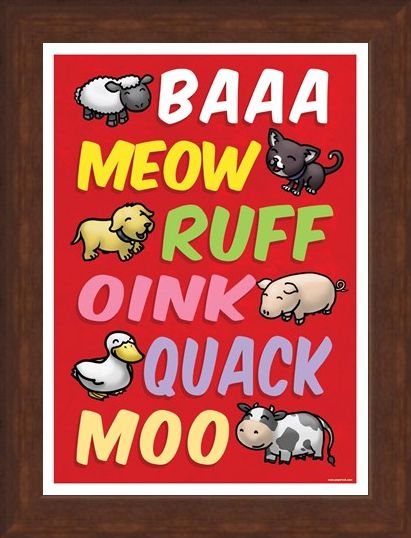 Framed Framed Animal Sounds - Cute Animal Language