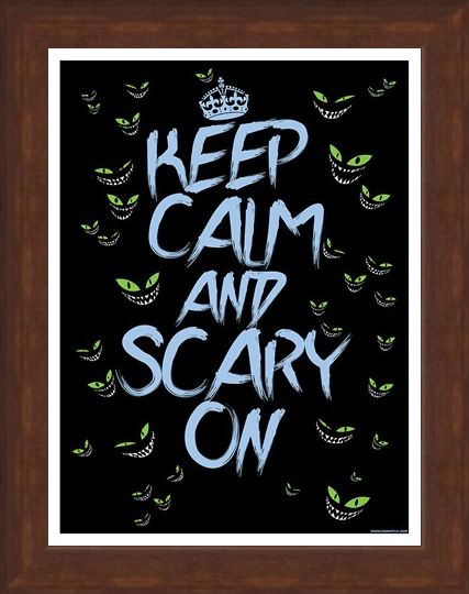 Framed Framed Keep Calm & Scary On Mini Poster - Keep Calm