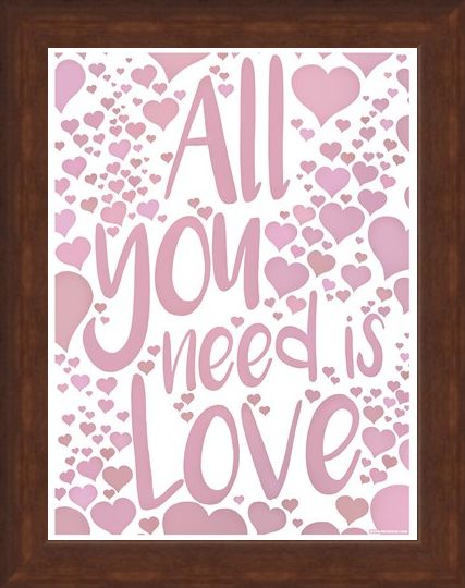Framed Framed All You Need Is Love - Love Speaks
