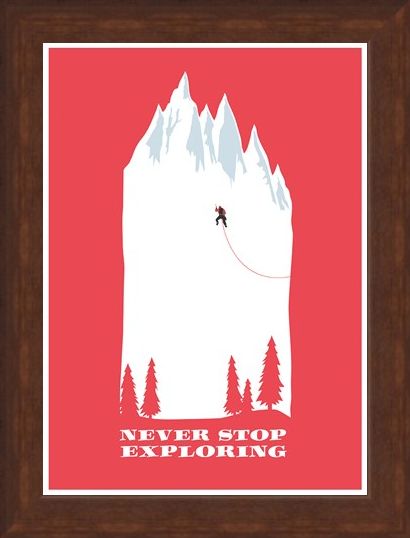 Framed Framed Make Everyday An Adventure - Never Stop Exploring